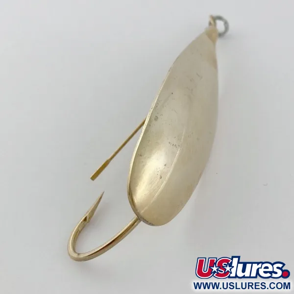 Vintage   Johnson Silver Minnow Weedless, 1/2oz  Crystal (Golden Crystal) fishing spoon #23944