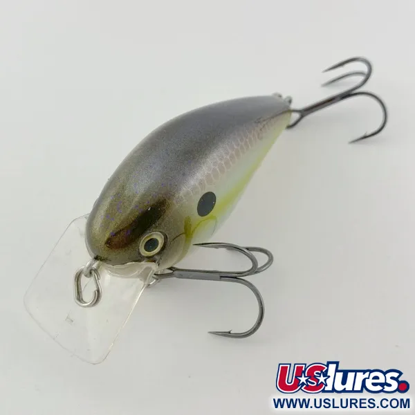 Vintage   Strike King KVD 1.5 Silent square bill, 2/5oz Olive Sexy Shad fishing lure #23947