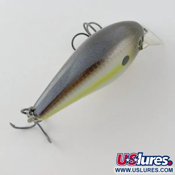 Vintage   Strike King KVD 1.5 Silent square bill, 2/5oz Olive Sexy Shad fishing lure #23947