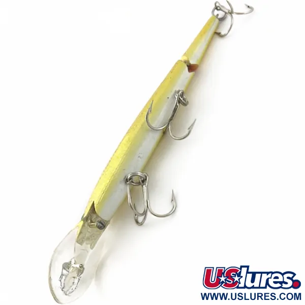 Vintage   Rebel Fastrac  F12 Jointed, 2/5oz Gold/Orange fishing lure #23952