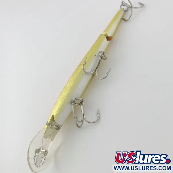 Vintage   Rebel Fastrac  F12 Jointed, 2/5oz Gold/Orange fishing lure #23952