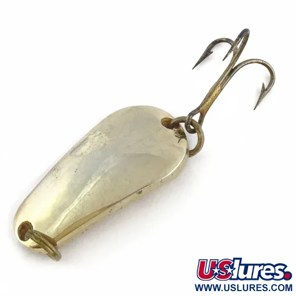 Vintage  Acme Wob-L-Rite, 3/16oz gold fishing spoon #23964