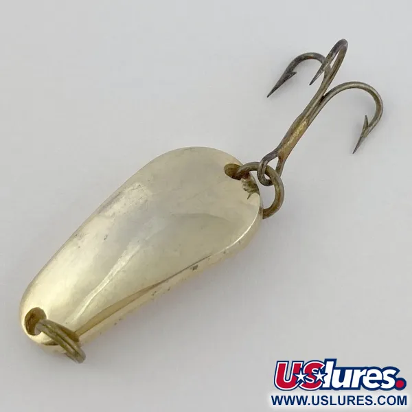 Vintage  Acme Wob-L-Rite, 3/16oz gold fishing spoon #23964