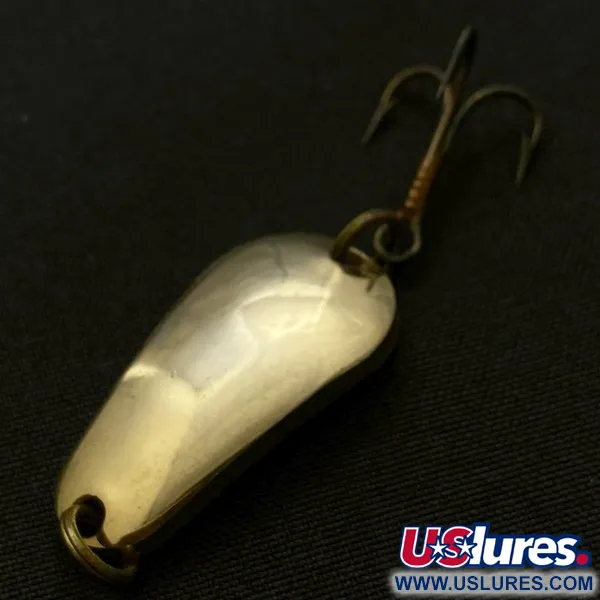 Vintage  Acme Wob-L-Rite, 3/16oz gold fishing spoon #23964
