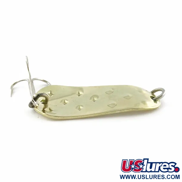 Vintage   Luhr Jensen Alpena Diamond, 1/2oz nickel/green fishing spoon #23966