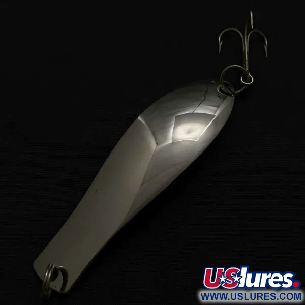 Vintage  K-B Bait K-B Spoon Lucky Superior, 3/5oz nickel fishing spoon #23976