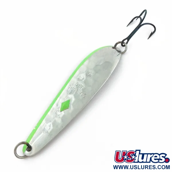 Vintage   Luhr Jensen Diamond King 4, 1/2oz nickel fishing spoon #23978