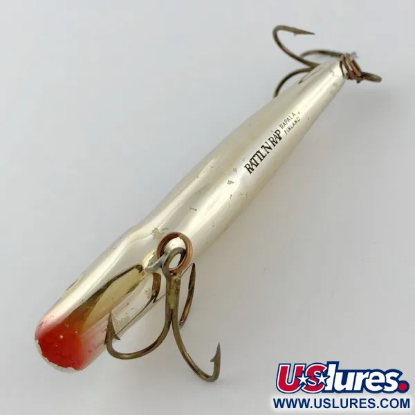 Vintage   Rapala Rattl'n RAP RNR 07 (Finland), 3/5oz Gold fishing lure #23979