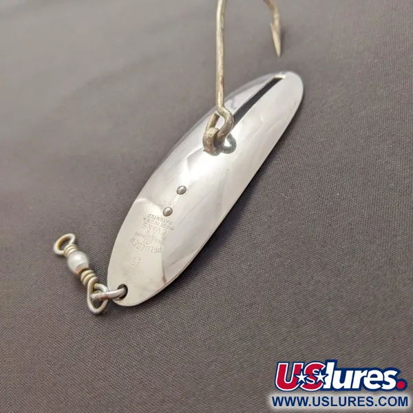 Vintage   Pflueger Evans Record №5, 3/4oz Nickel fishing spoon #23990