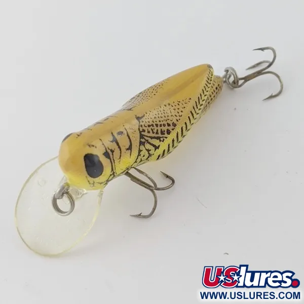 Vintage   Rebel Crickhopper Ultralight, 3/32oz Yellow Grasshopper fishing lure #23997