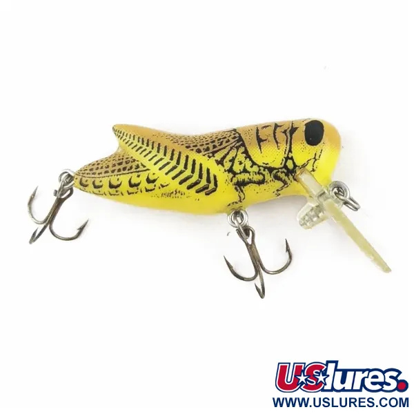 Vintage   Rebel Crickhopper Ultralight, 3/32oz Yellow Grasshopper fishing lure #23997