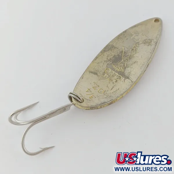 Vintage  Seneca Little Cleo (Hula Girl), 3/4oz gold fishing spoon #24002
