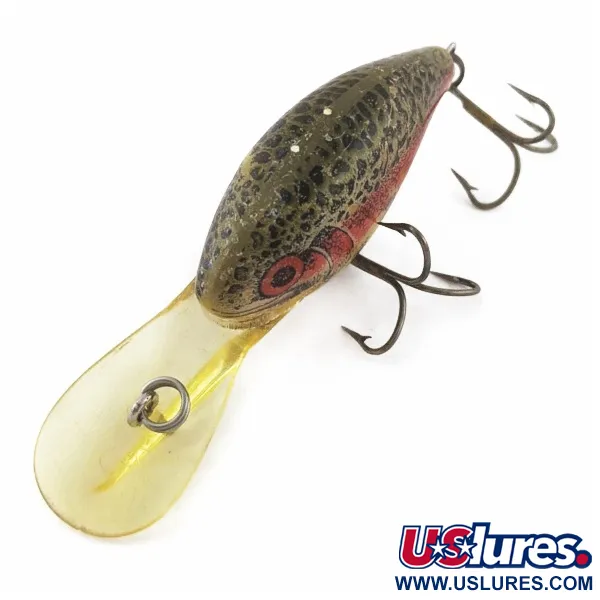 Vintage   Rebel Deep Wee R, 1/3oz Brown Trout fishing lure #24004