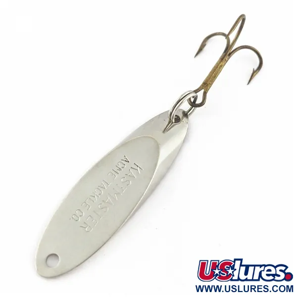 Vintage  Acme  Kastmaster, 1/4oz nickel fishing spoon #24006