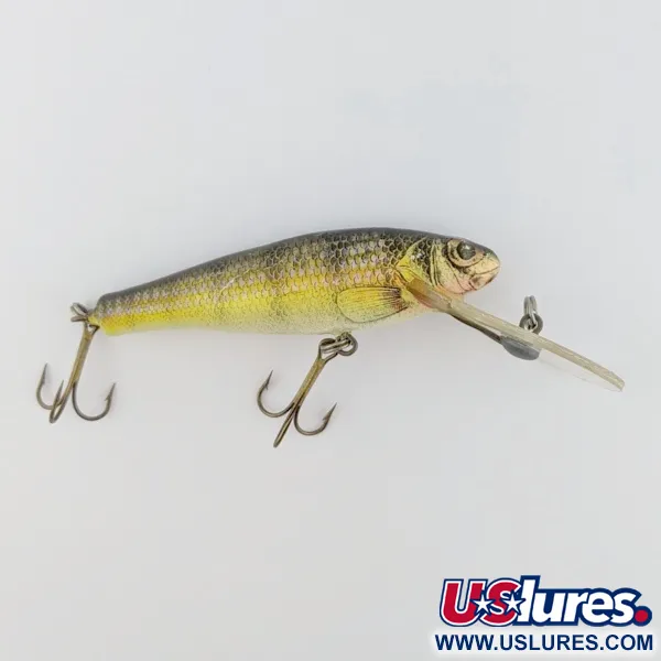 Vintage  Bagley Bait Bagley Balsa Small Fry Perch, 1/2oz Perch fishing lure #24010