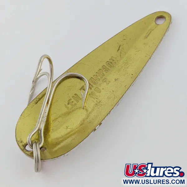 Vintage    Len Thompson #2, 1oz red/gold fishing spoon #24013