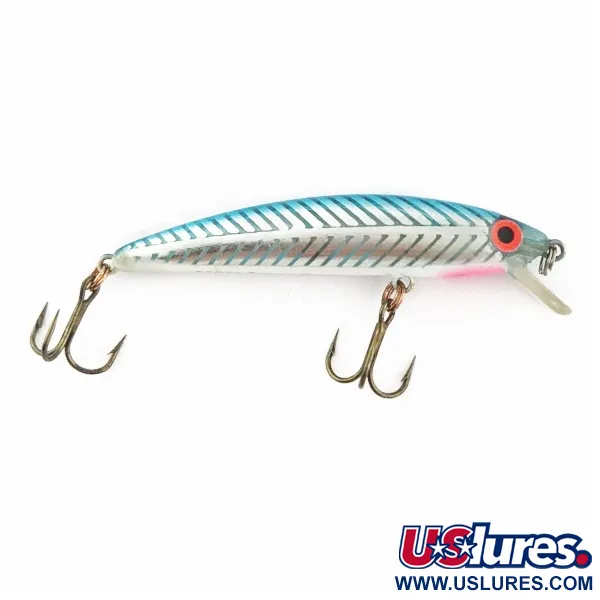 Vintage   Rebel Ghost Minnow, 1/8oz blue fishing lure #24015