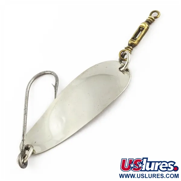 Vintage   Luhr Jensen LG Johnson #2, 3/32oz Nickel fishing spoon #24020