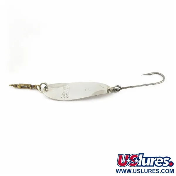 Vintage   Luhr Jensen LG Johnson #2, 3/32oz Nickel fishing spoon #24020
