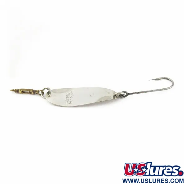 Vintage   Luhr Jensen LG Johnson #2, 3/32oz Nickel fishing spoon #24020
