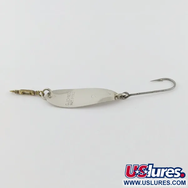 Vintage   Luhr Jensen LG Johnson #2, 3/32oz Nickel fishing spoon #24020