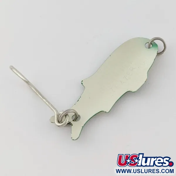 Vintage   Shoff's Big Triple Teazer, 1/16oz Frog fishing spoon #24022