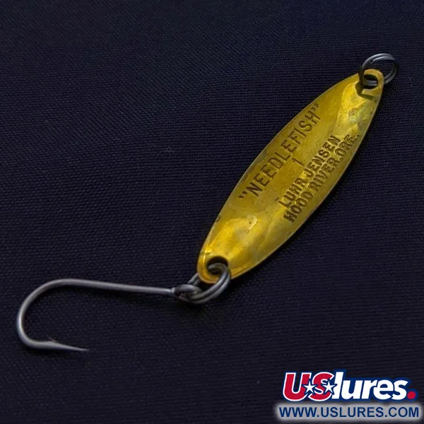 Vintage   Luhr Jensen Needlefish 1, 1/16oz Frog fishing spoon #24025
