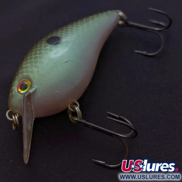 Vintage   Strike King KVD 1.5 Silent square bill, 2/5oz Olive Sexy Shad fishing lure #24028