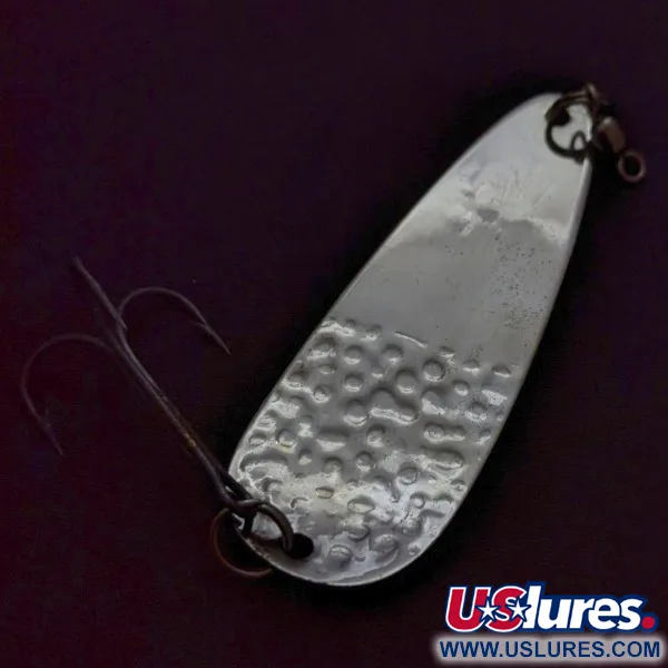 Vintage   Miller Flutter Spin 3, 1/2oz Silver fishing spoon #24041