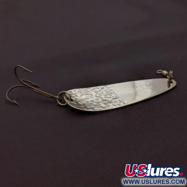 Vintage   Miller Flutter Spin 3, 1/2oz Silver fishing spoon #24041