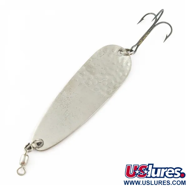 Vintage   Miller Flutter Spin 3, 1/2oz Silver fishing spoon #24041