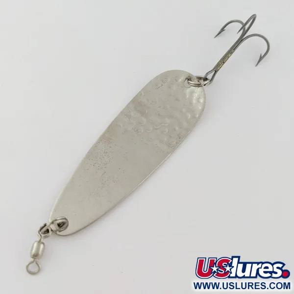 Vintage   Miller Flutter Spin 3, 1/2oz Silver fishing spoon #24041