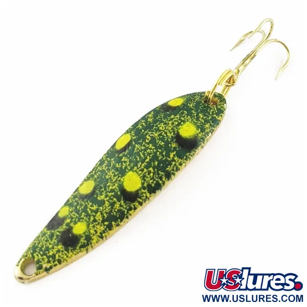 Vintage   Acme Fiord Spoon, 1/4oz Frog fishing spoon #24047