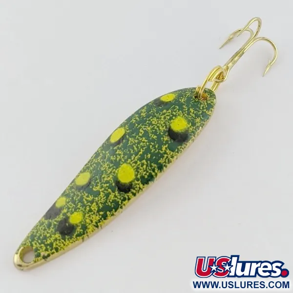 Vintage   Acme Fiord Spoon, 1/4oz Frog fishing spoon #24047