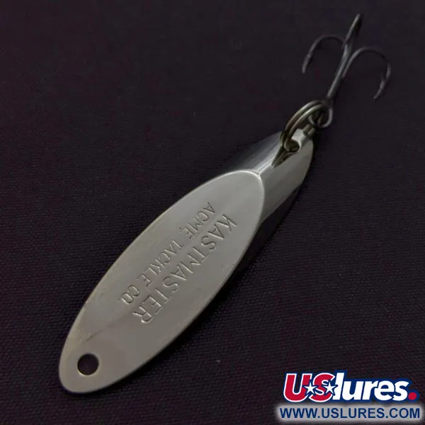 Vintage  Acme  Kastmaster, 1/4oz nickel fishing spoon #24048