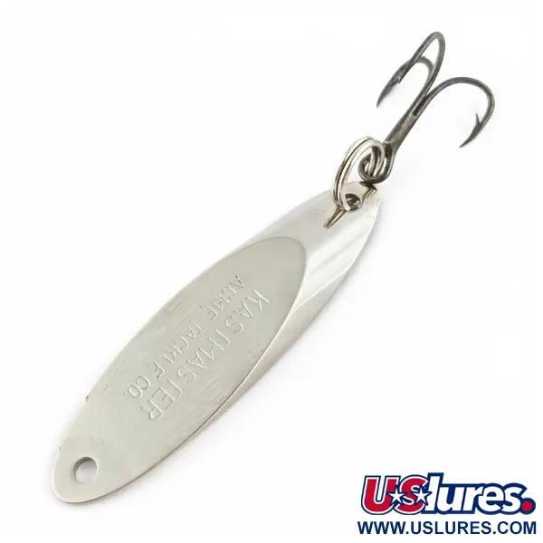 Vintage  Acme  Kastmaster, 1/4oz nickel fishing spoon #24048