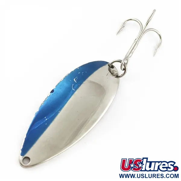 Vintage  Seneca Little Cleo (Hula Girl), 3/4oz nickel/blue fishing spoon #24050