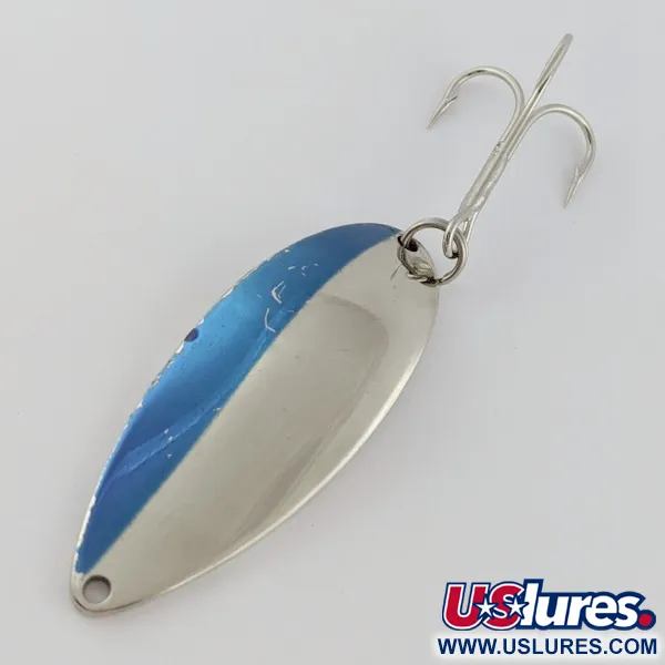 Vintage  Seneca Little Cleo (Hula Girl), 3/4oz nickel/blue fishing spoon #24050