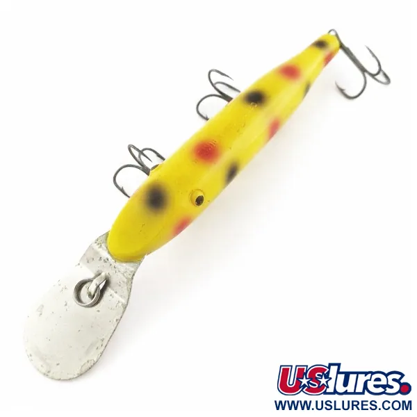 Vintage  Creek Chub Bait Company Creek Chub Pikie , 3/4oz Yellow fishing lure #24056