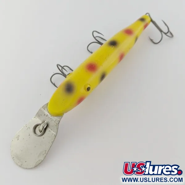Vintage  Creek Chub Bait Company Creek Chub Pikie , 3/4oz Yellow fishing lure #24056