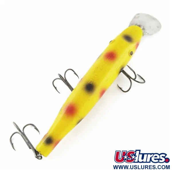 Vintage  Creek Chub Bait Company Creek Chub Pikie , 3/4oz Yellow fishing lure #24056