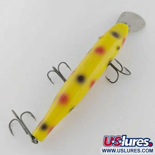 Vintage  Creek Chub Bait Company Creek Chub Pikie , 3/4oz Yellow fishing lure #24056
