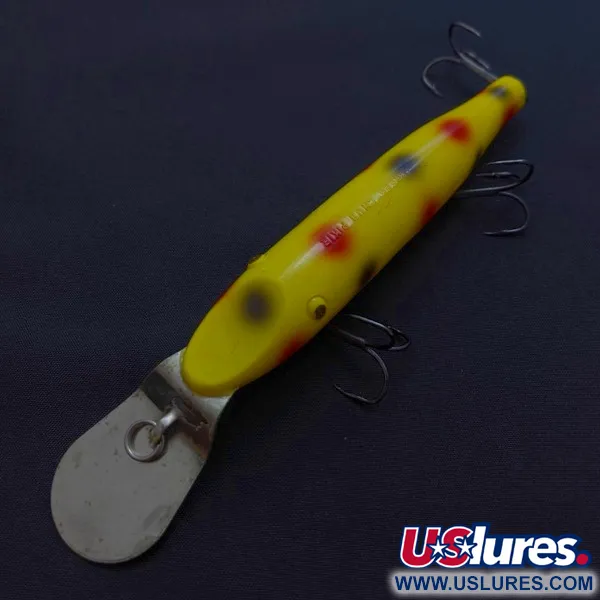 Vintage  Creek Chub Bait Company Creek Chub Pikie , 3/4oz Yellow fishing lure #24056