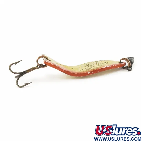 Vintage   Little Tilly Record Sweden, 1/4oz gold fishing spoon #24067