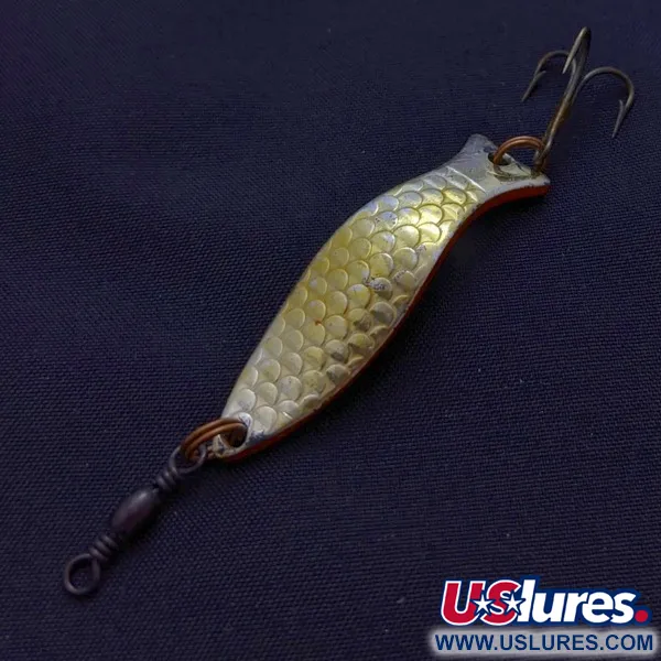 Vintage   Little Tilly Record Sweden, 1/4oz gold fishing spoon #24067