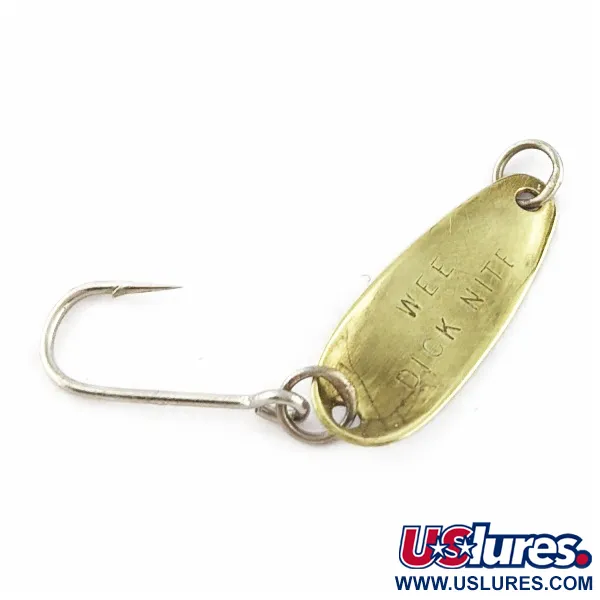 Vintage  Dick Nite Spoons Dick Nite, 1/64oz pearl fishing spoon #24068