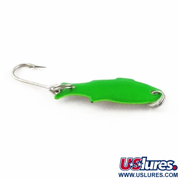 Vintage   Shoff's Triple Teazer, 1/32oz green fishing spoon #24070