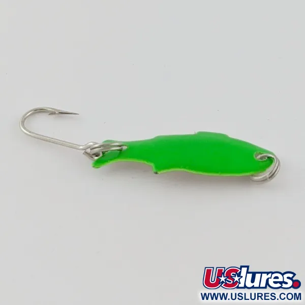 Vintage   Shoff's Triple Teazer, 1/32oz green fishing spoon #24070