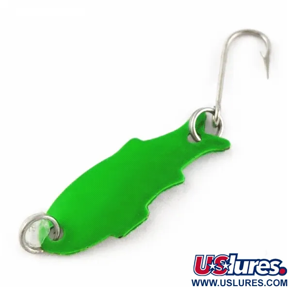 Vintage   Shoff's Triple Teazer, 1/32oz green fishing spoon #24070