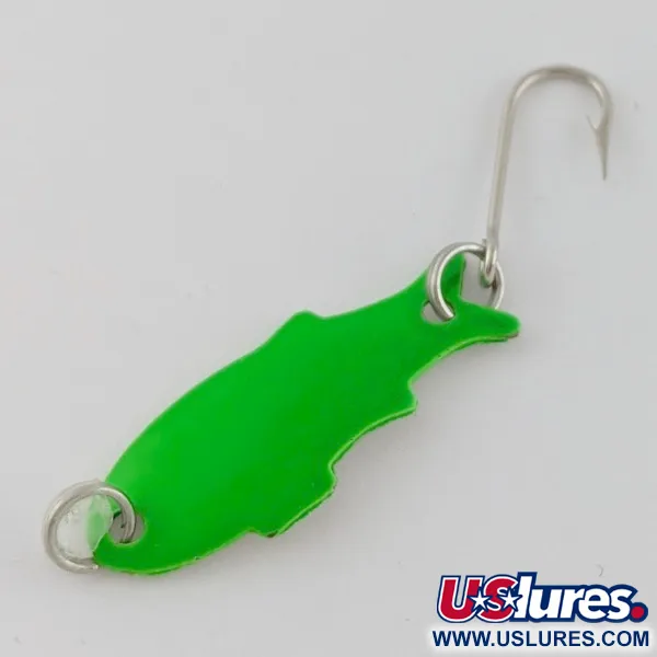 Vintage   Shoff's Triple Teazer, 1/32oz green fishing spoon #24070